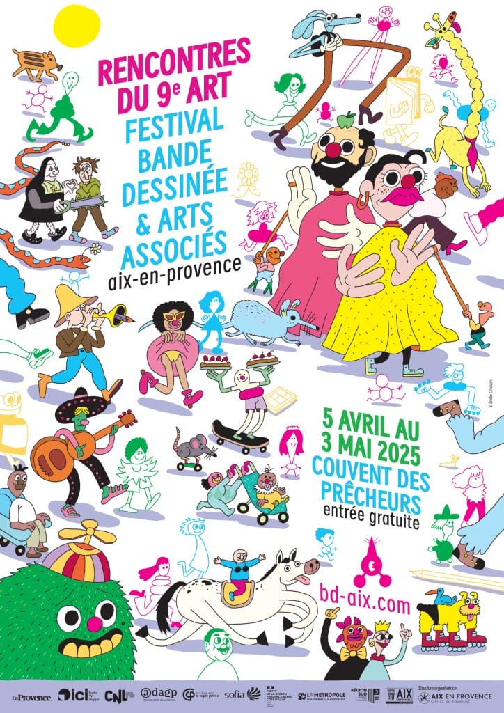 Les Rencontres du 9e art, festival BD et arts associés 1 Affiche Les rencontres du çe art